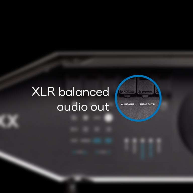 XLR audio out